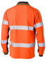 Picture of Bisley Taped Two Tone Hi Vis Polyester Mesh Long Sleeve Polo Shirt BK6219T
