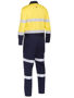 Picture of Bisley Taped Hi Vis Coverall with Waist Zip Opening BC6066T