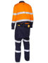 Picture of Bisley Taped Hi Vis Coverall with Waist Zip Opening BC6066T