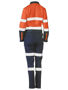 Picture of Bisley Women's Taped Hi Vis Cotton Drill Coverall BCL6066T