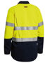 Picture of Bisley TenCate Tecasafe® Plus Taped Two Tone Hi Vis Closed Front Vented Shirt - Long Sleeve BSC8075T