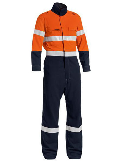 Picture of Bisley TenCate Tecasafe® Plus Taped Two Tone Hi Vis Lightweight Coverall BC8177T