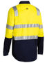 Picture of Bisley Taped Hi Vis Cool Lightweight Shirt with Shoulder Tape BS6432T