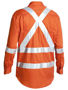 Picture of Bisley 3M X Taped Hi Vis Long Sleeve Mens Drill Shirt BS6156T