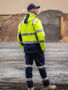 Picture of Bisley Taped Two Tone Hi Vis 3 in 1 Soft Shell Jacket BJ6078T