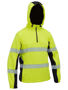 Picture of Bisley Flx & Move™ Hi Vis Taped Liquid Repellent Fleece Hoodie BK6571T