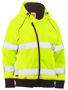 Picture of Bisley Women's Taped Hi Vis Fleece Zip Front Hoodie with Sherpa Lining BKL6819T