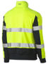 Picture of Bisley Taped Two Tone Hi Vis Contrast Stretchy 1/4 Zip Pullover BK6817T