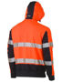 Picture of Bisley Taped Two Tone Hi Vis Contrast 4 Way Stretchy Hoodie BK6815T