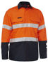 Picture of Bisley Apex 185 Taped Hi Vis FR Ripstop Vented Shirt BS8438T