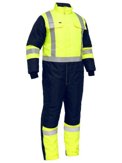 Picture of Bisley X Taped Two Tone Hi Vis Freezer Coverall BC6453T