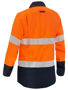 Picture of Bisley Apex 160 Women's Taped Hi Vis FR Ripstop Vented Shirt BL8338T