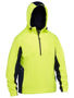 Picture of Bisley Hi Vis Liquid Repellent Fleece Hoodie BK6571