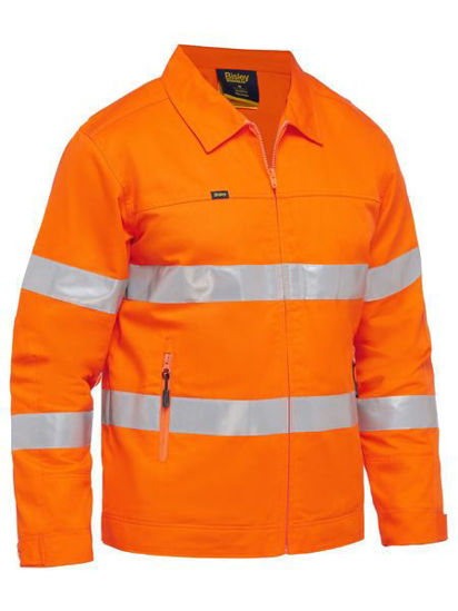 Picture of Bisley Taped Hi Vis Drill Jacket with Liquid Repellent Finish BJ6919T